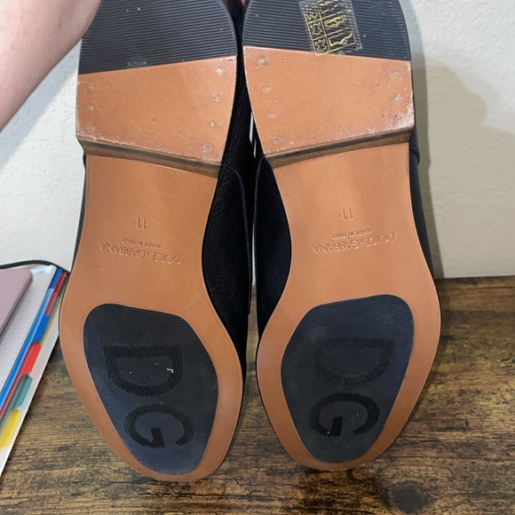 Dolce & Gabbana Black Leather Oxfords - Picture 5 of 8